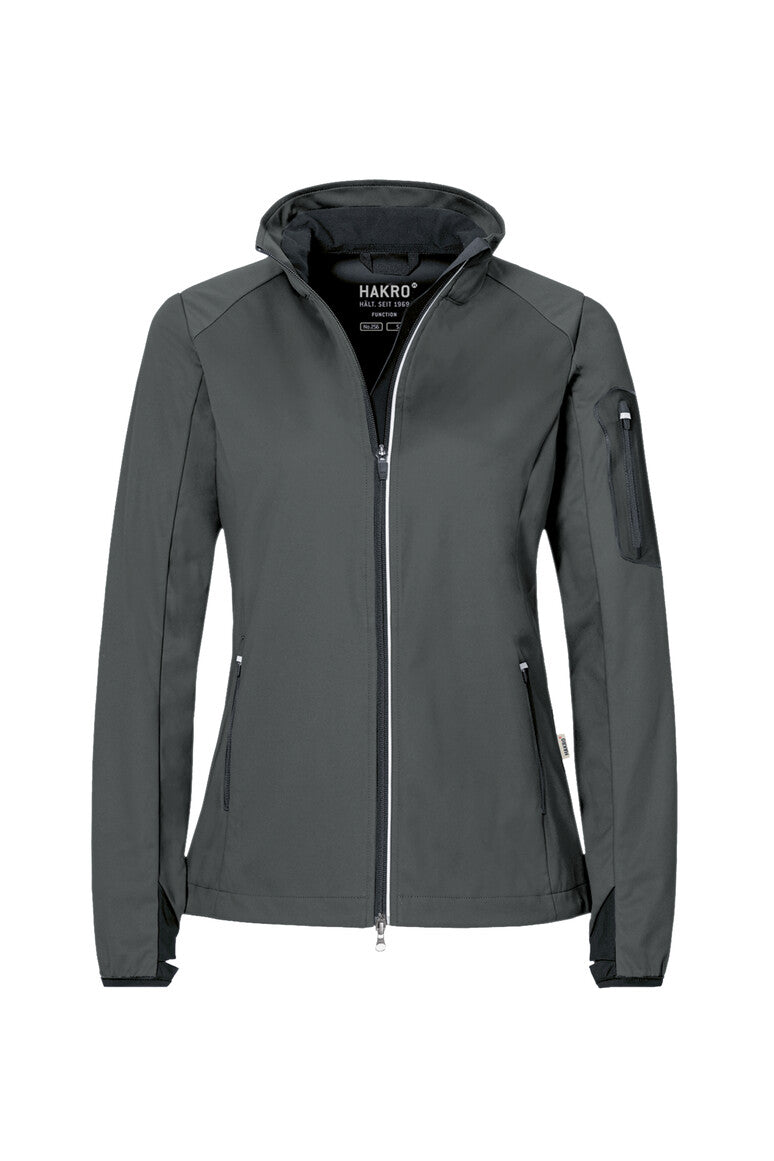 HAKRO Damen Light-Softshelljacke 256 anthrazit