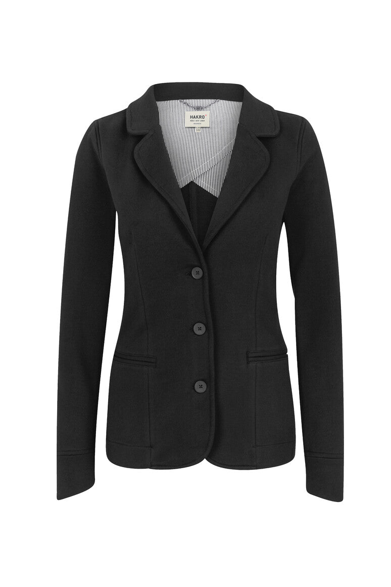 HAKRO Damen Sweatblazer Premium 260 schwarz