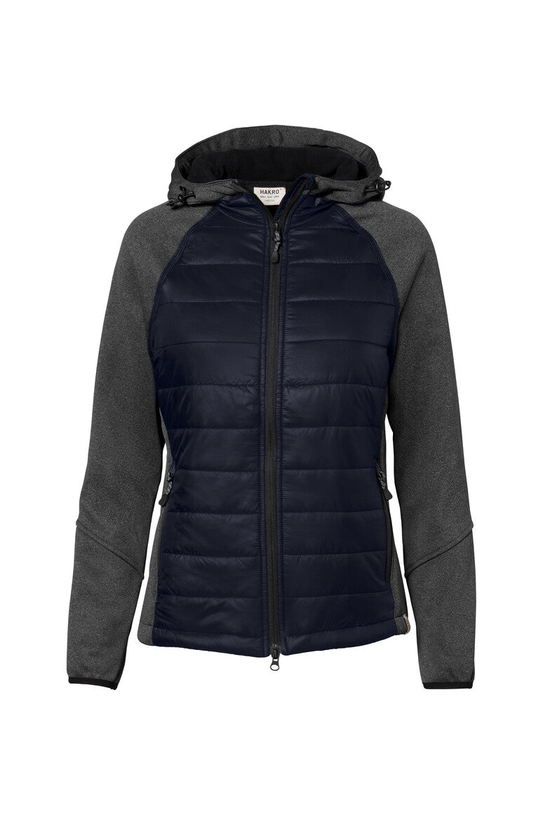 HAKRO Damen Kapuzen-Hybridjacke Contrast 265 tinte
