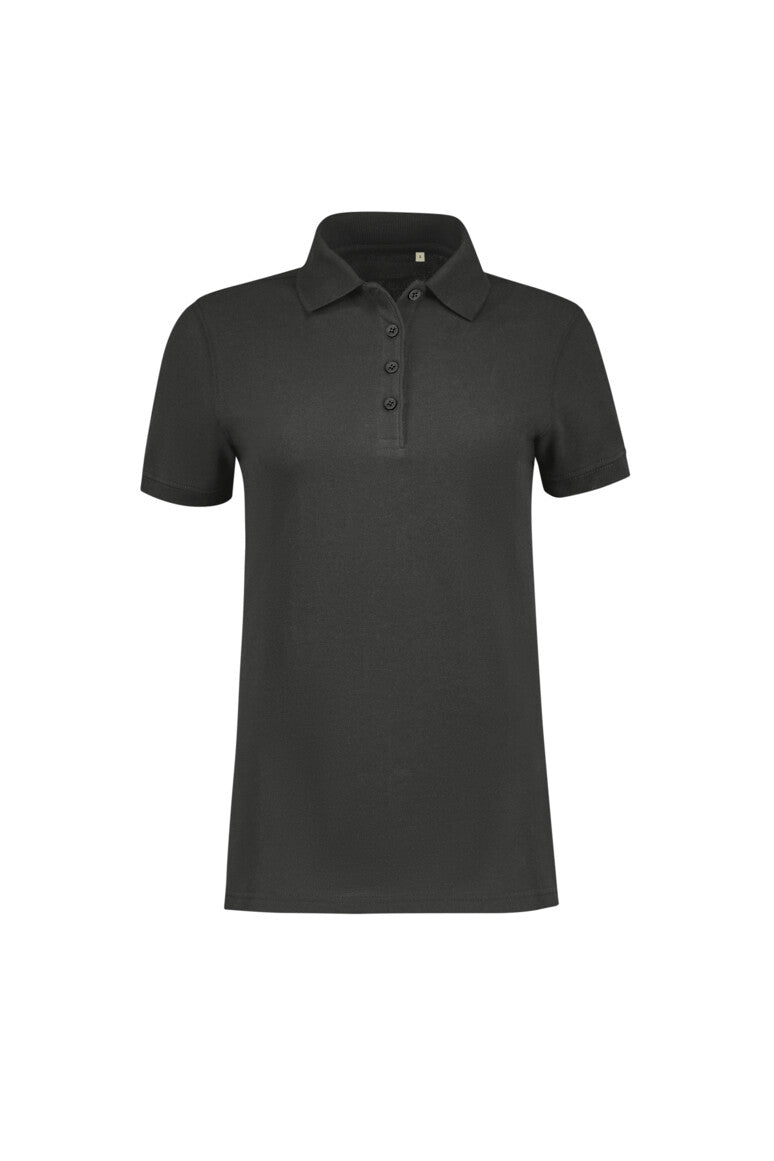 Label-Free Damen Poloshirt Heavy MIKRALINAR® ECO 303 karbongrau