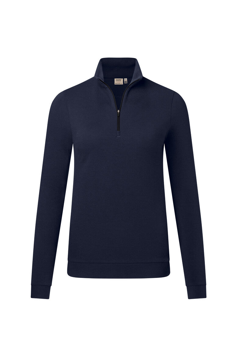 HAKRO Damen Zip-Longsleeve Piqué MIKRALINAR® ECO 335 tinte
