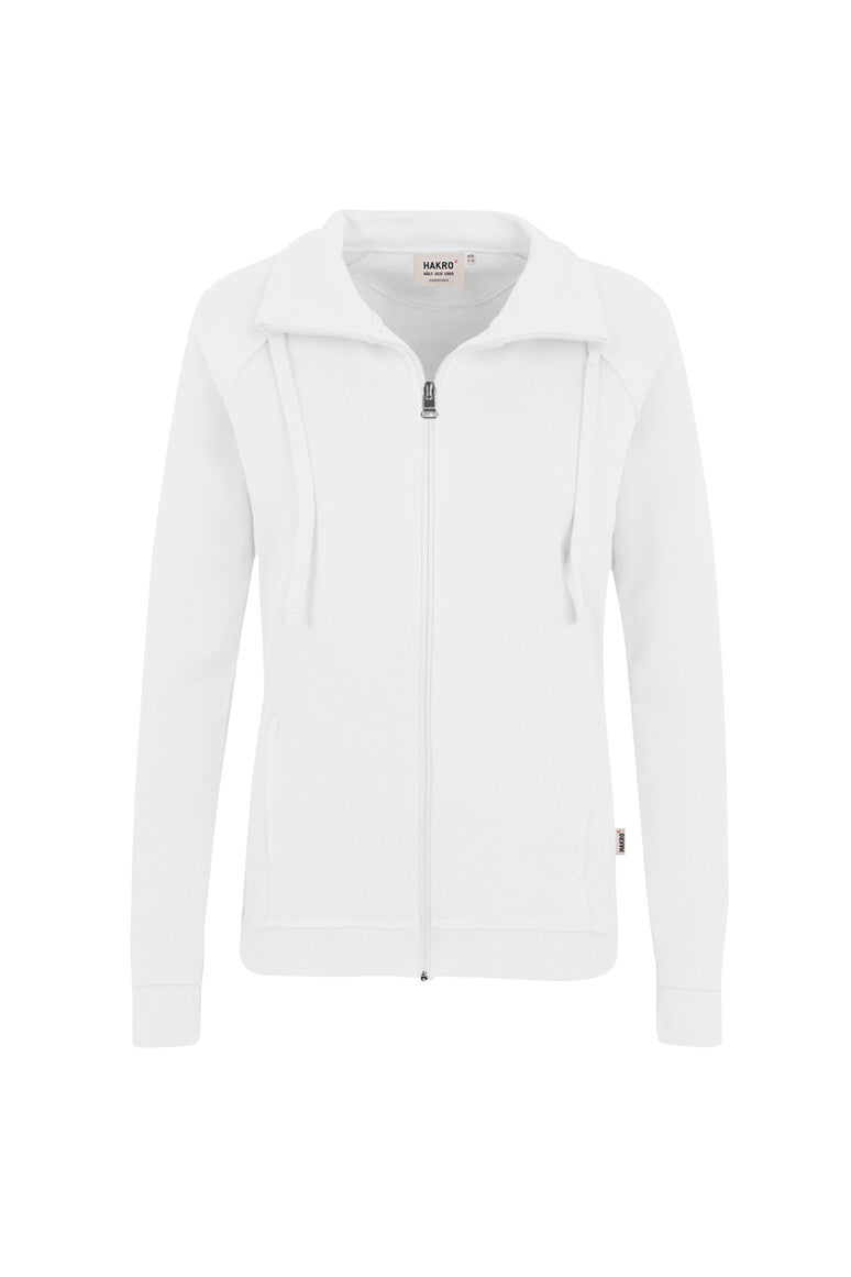HAKRO Damen Sweatjacke Premium 406 weiß