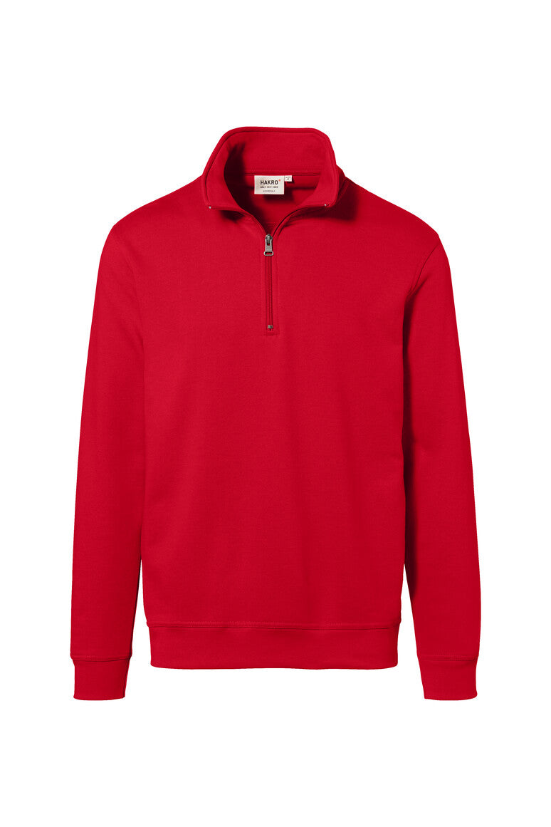 HAKRO Zip-Sweatshirt Premium 451 rot