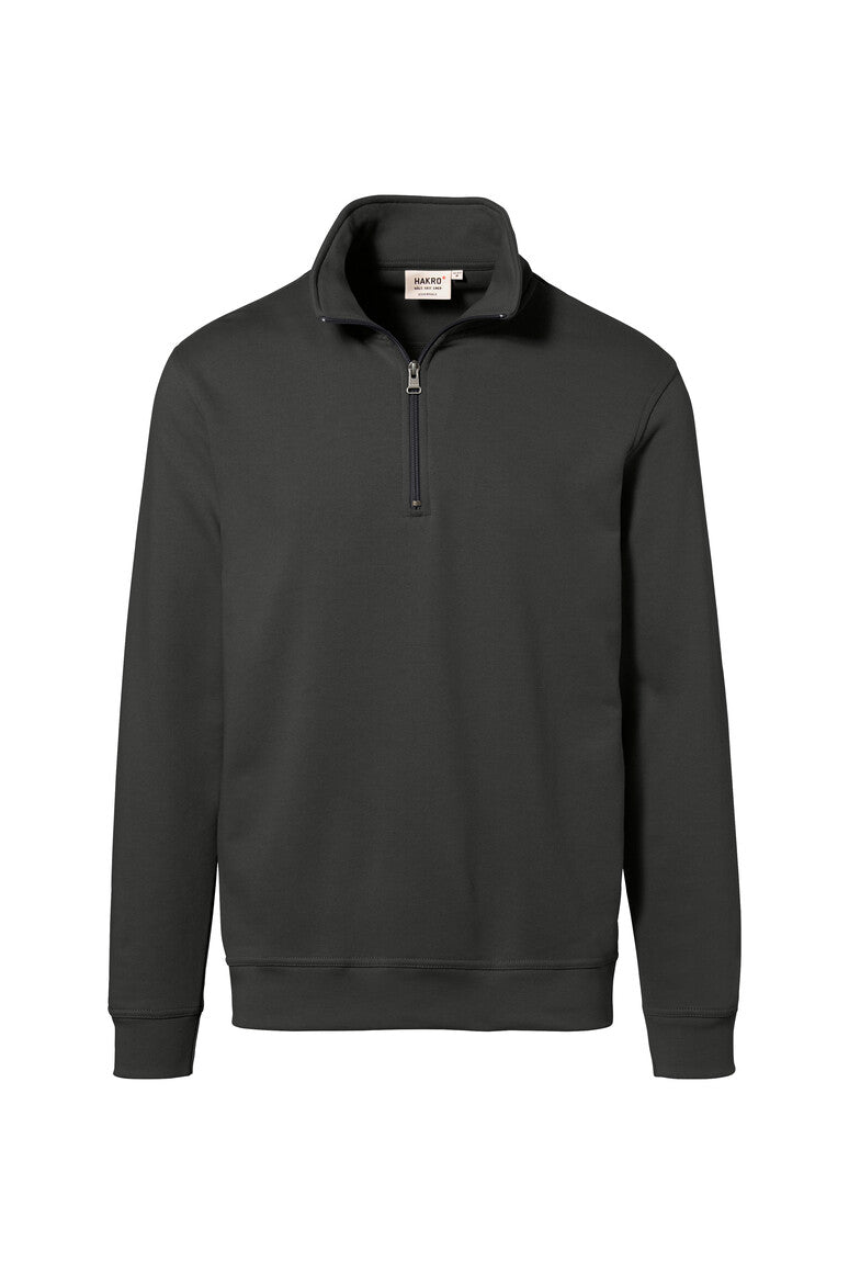 HAKRO Zip-Sweatshirt Premium 451 karbongrau