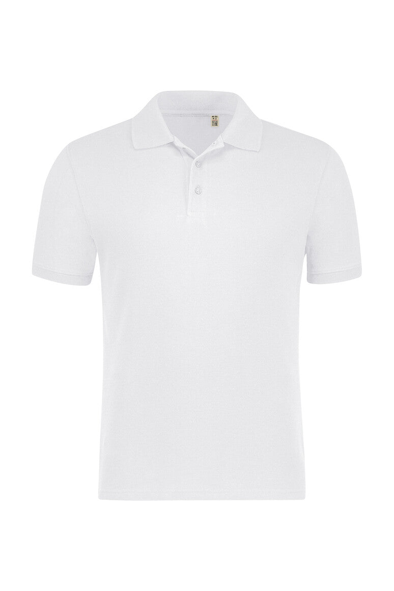 Label-Free Poloshirt Heavy MIKRALINAR® ECO 503 weiß