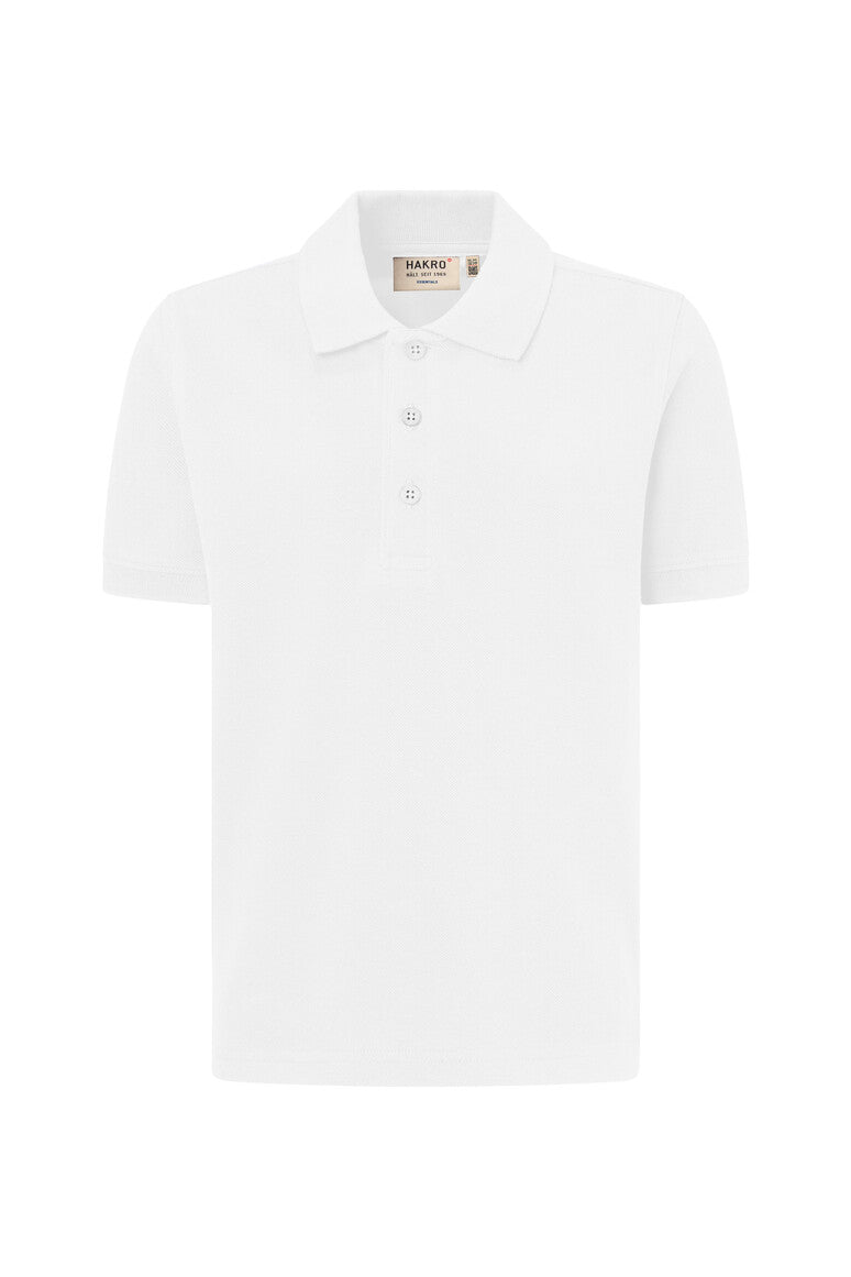 HAKRO Kinder Poloshirt Bio-Baumwolle 545 weiß