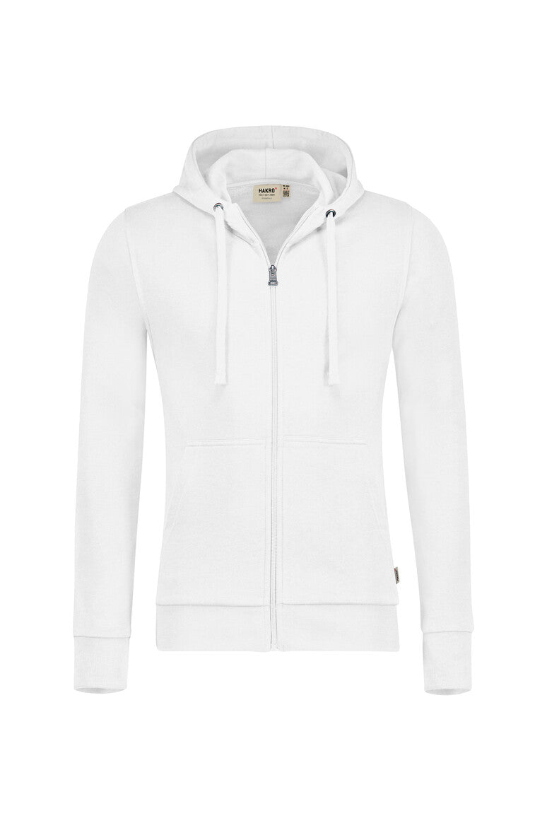 HAKRO Kapuzen-Sweatjacke Premium 605 weiß