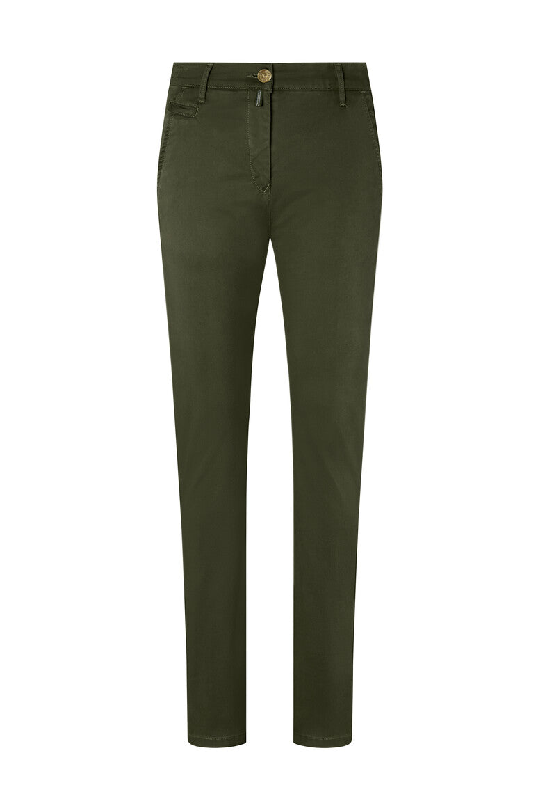 HAKRO Damen Chinohose X-Stretch 706 olive