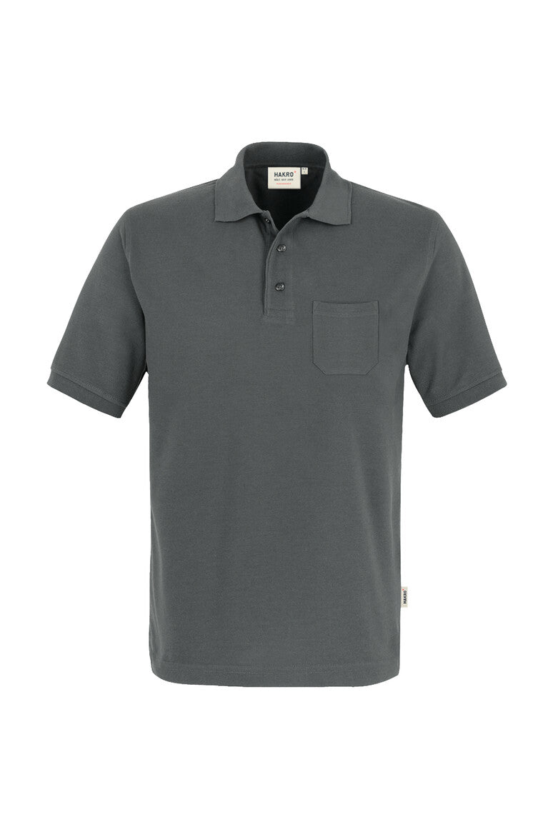 HAKRO Pocket-Poloshirt MIKRALINAR® 812 anthrazit