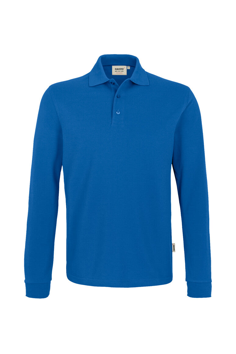 HAKRO Longsleeve-Poloshirt MIKRALINAR® 815 royalblau