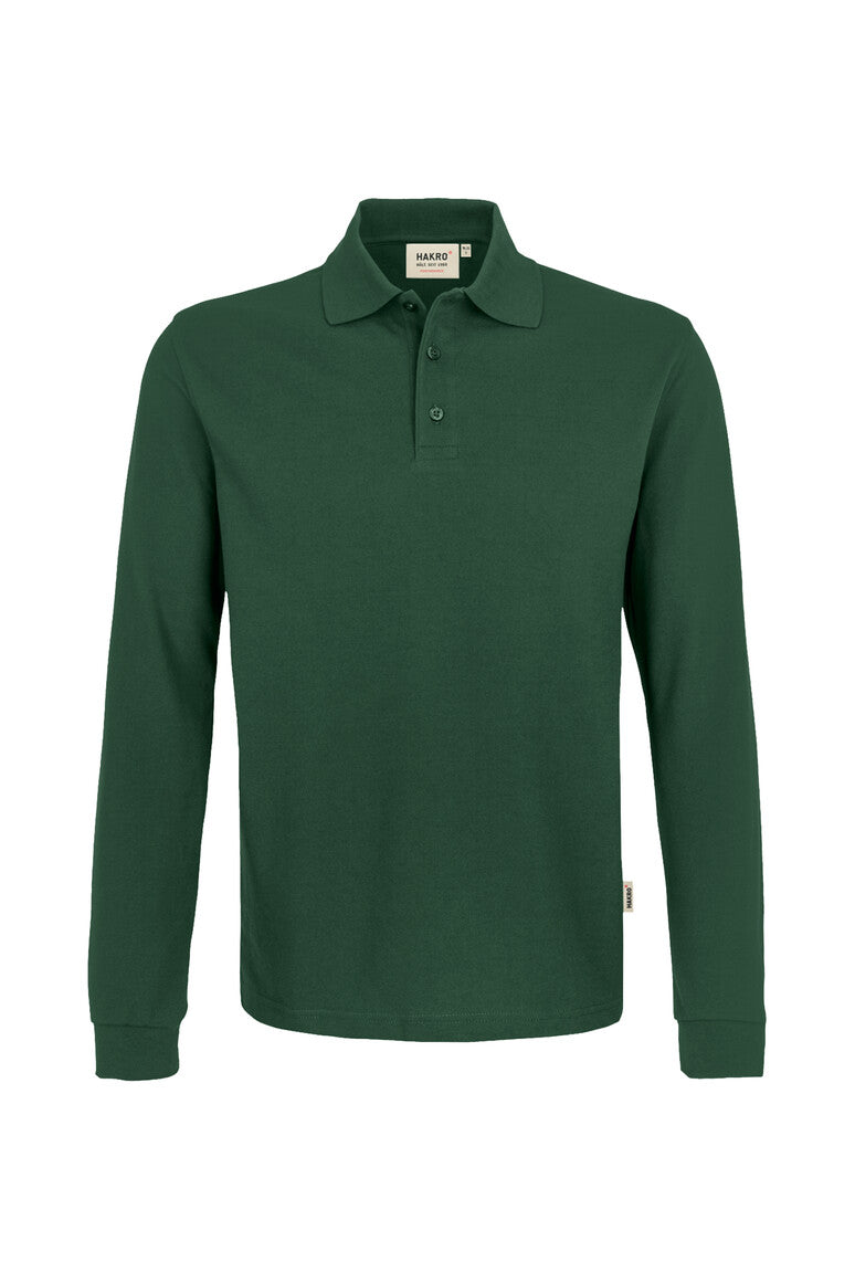 HAKRO Longsleeve-Poloshirt MIKRALINAR® 815 tanne