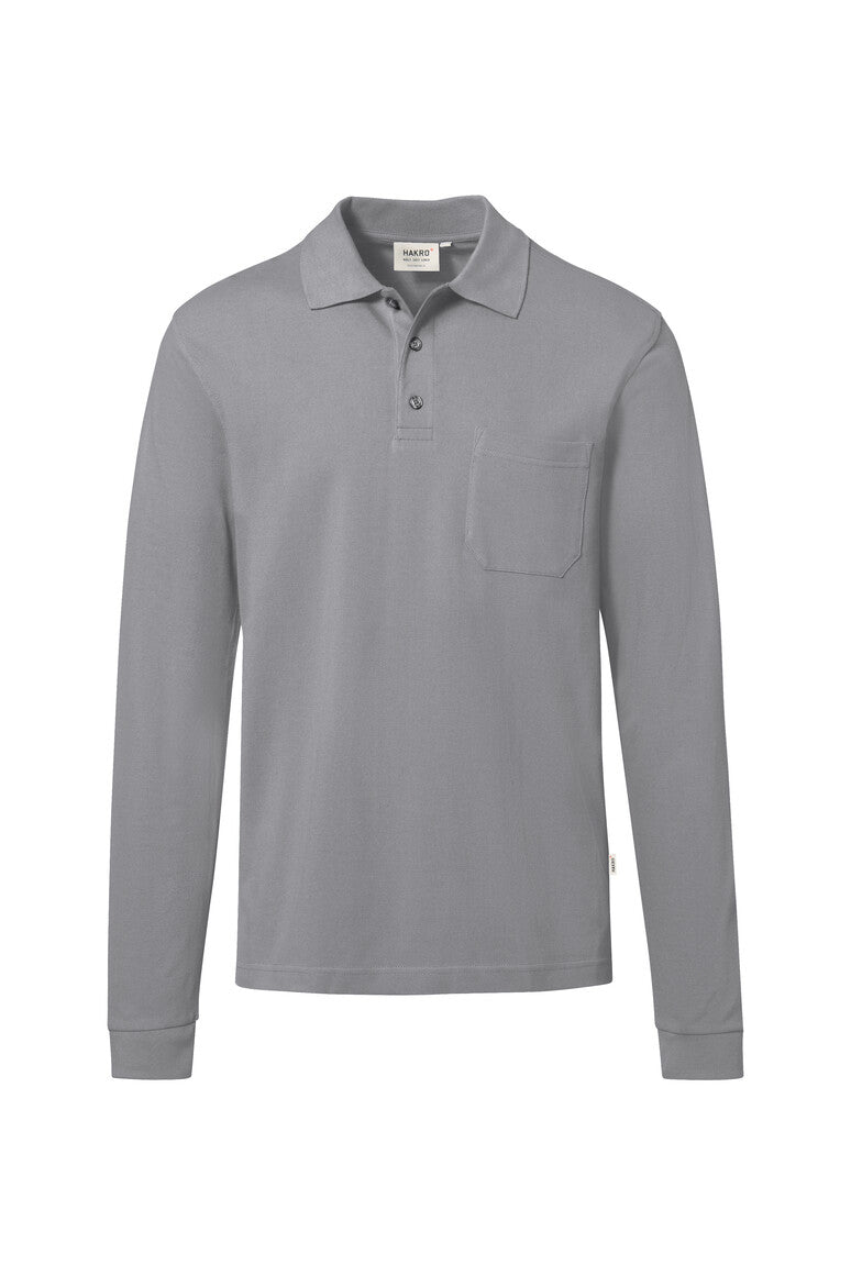 HAKRO Pocket-Longsleeve-Polo MIKRALINAR® ECO 817 titan