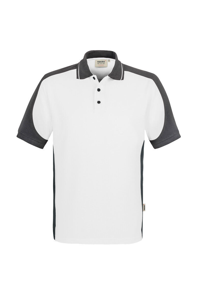 HAKRO Poloshirt Contrast MIKRALINAR® 839 weiß/anthrazit