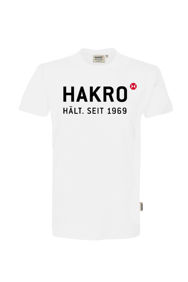 HAKRO T-Shirt Logo 1969 weiß