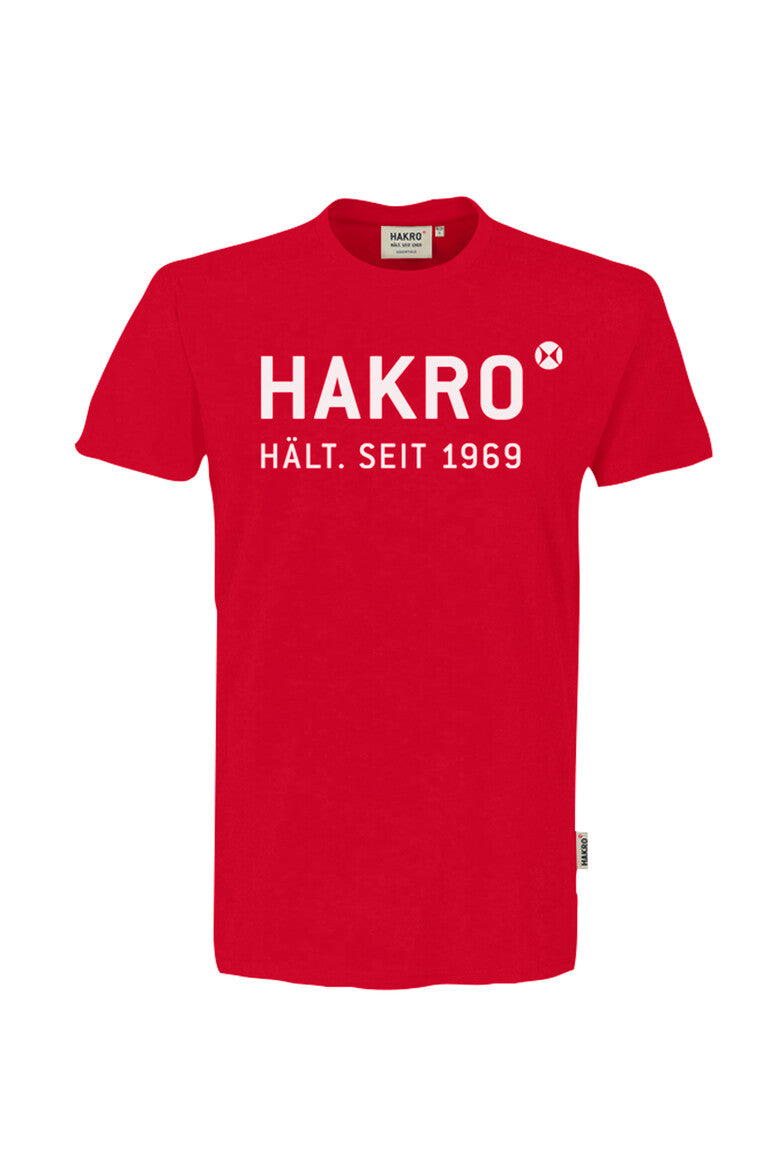HAKRO T-Shirt Logo 1969 rot