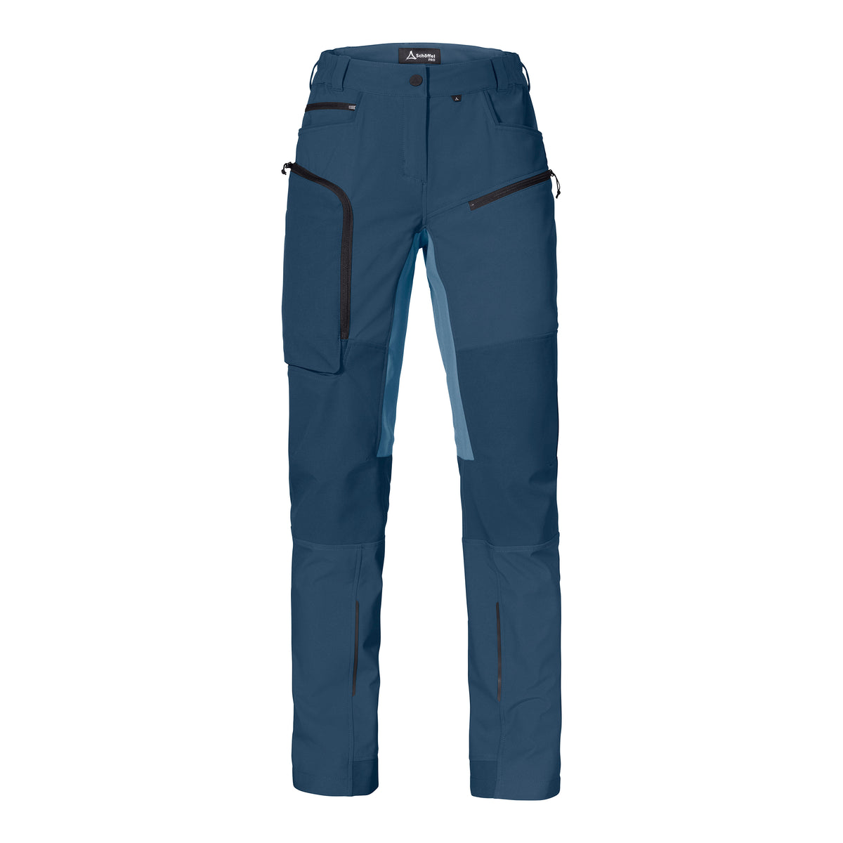 Allwettertalent Hose Damen Blau – Vorderansicht