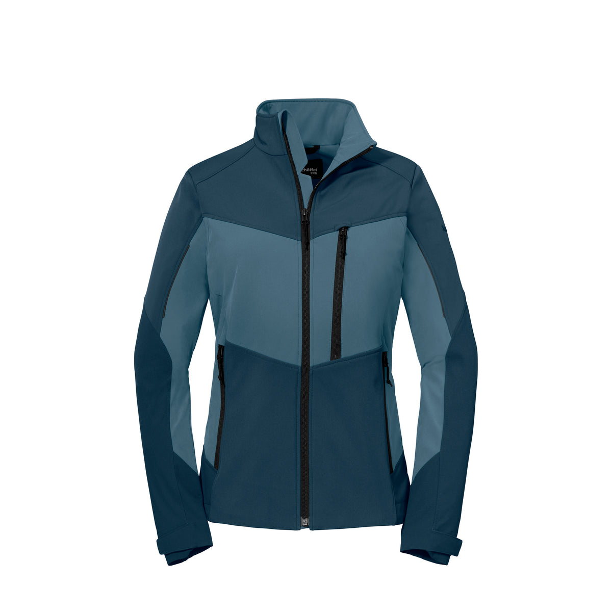 Allwettertalent Jacke Damen Blau – Vorderansicht