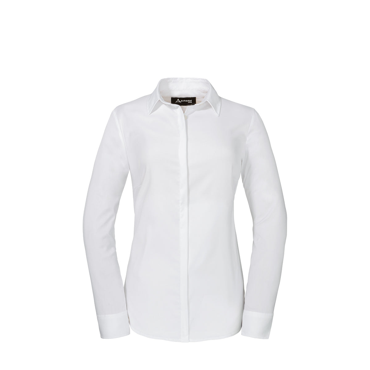 Businessbluse Damen Weiß – Vorderansicht