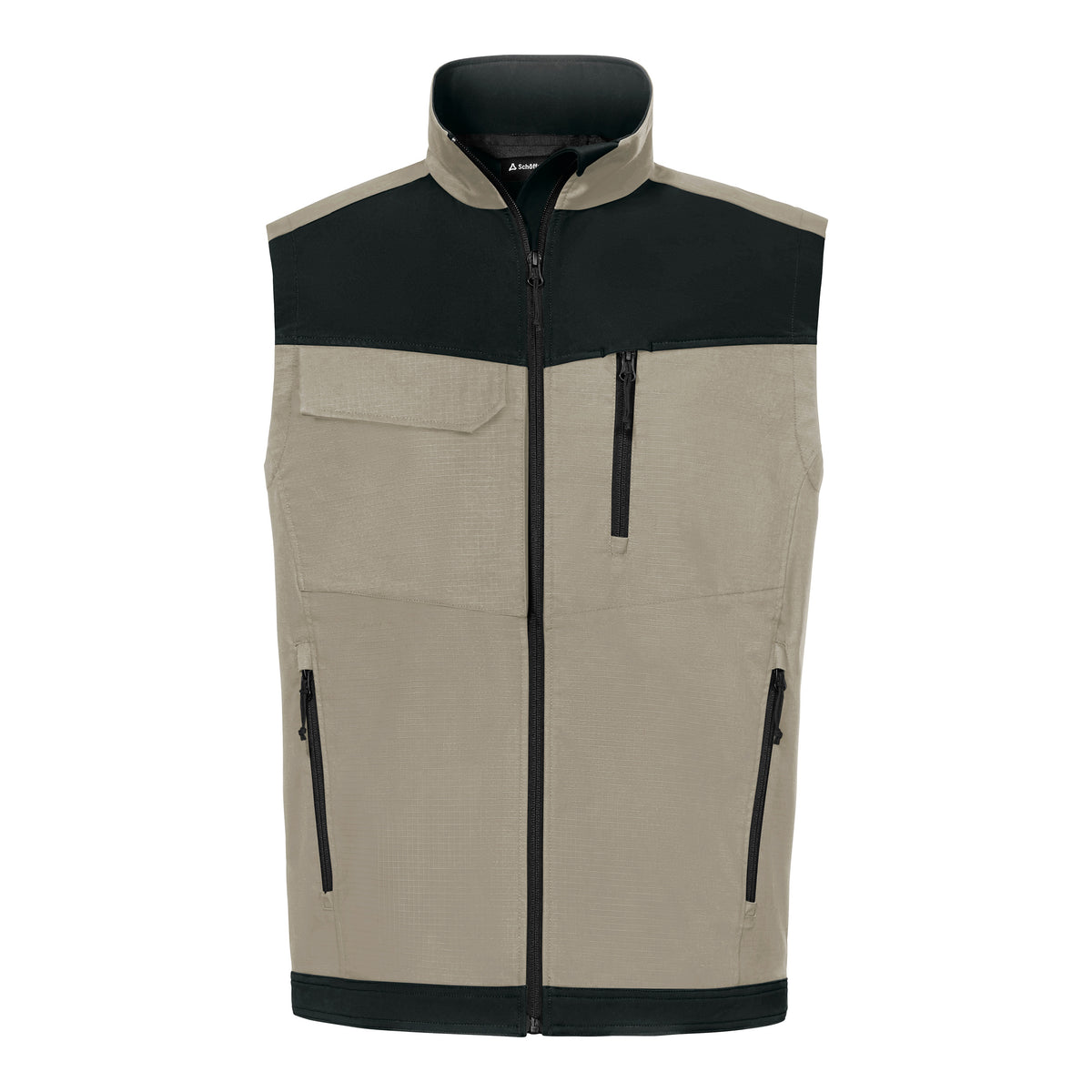 Meistermacher Weste Herren Beige – Vorderansicht