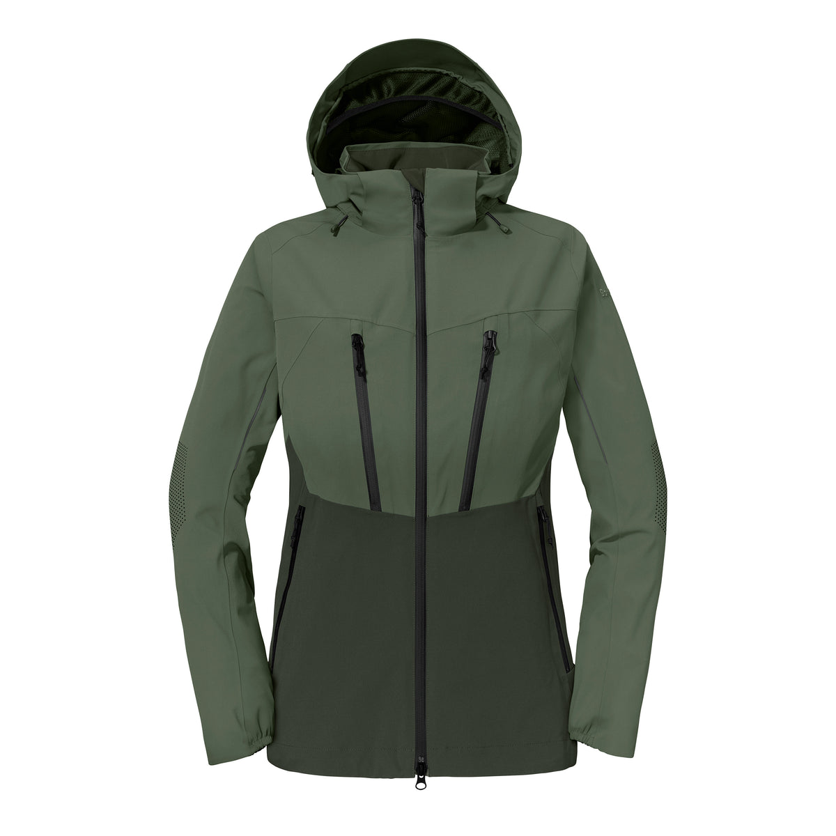 Schutzschild ZipIn Damen Grün – Vorderansicht