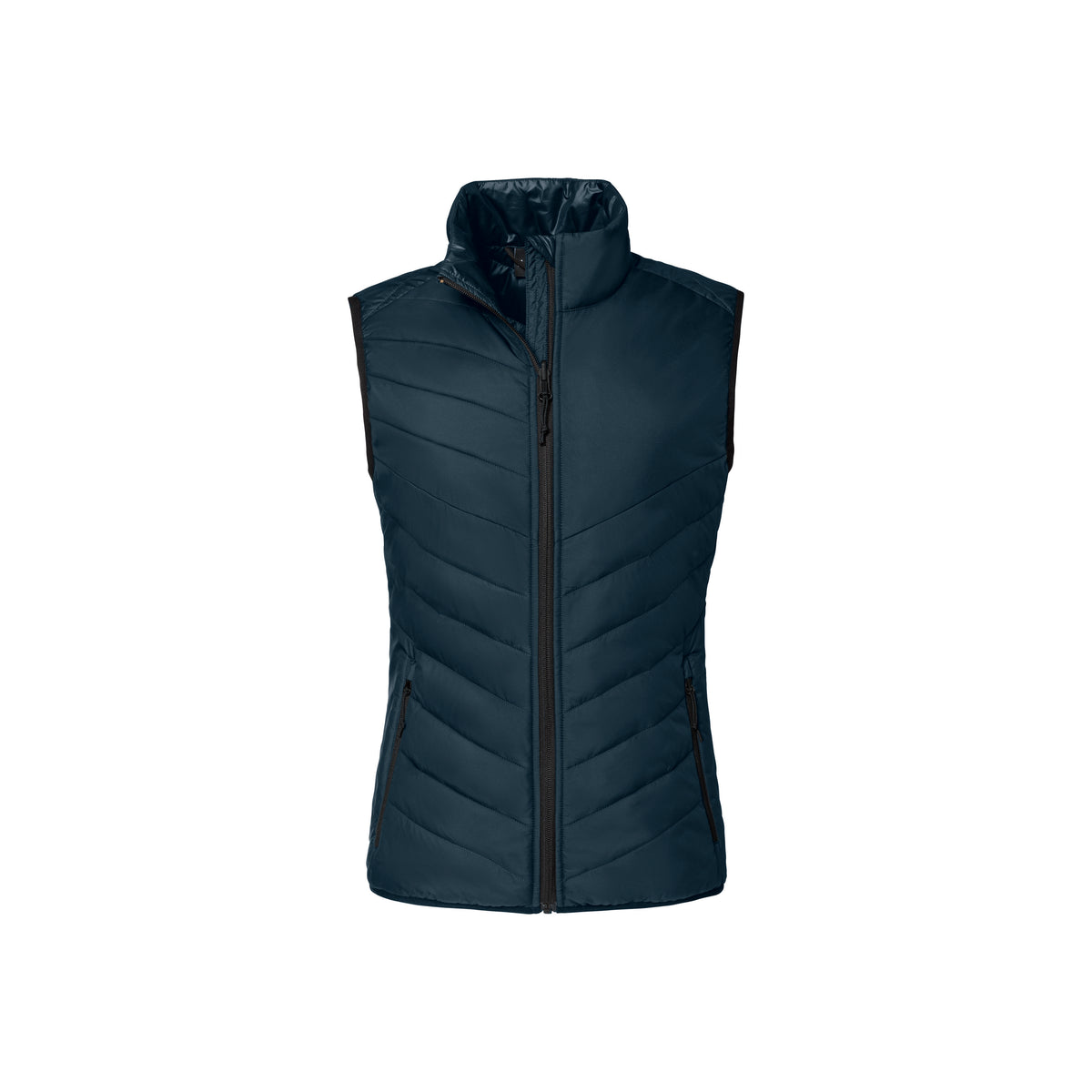 Winterspeck Weste ZipIn Damen Dunkelblau – Vorderansicht