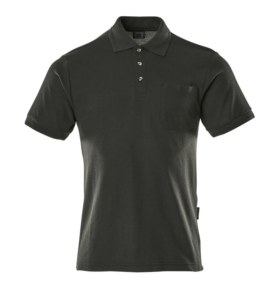 MASCOT® Borneo Polo-Shirt mit Brusttasche 00783-260 Schwarz