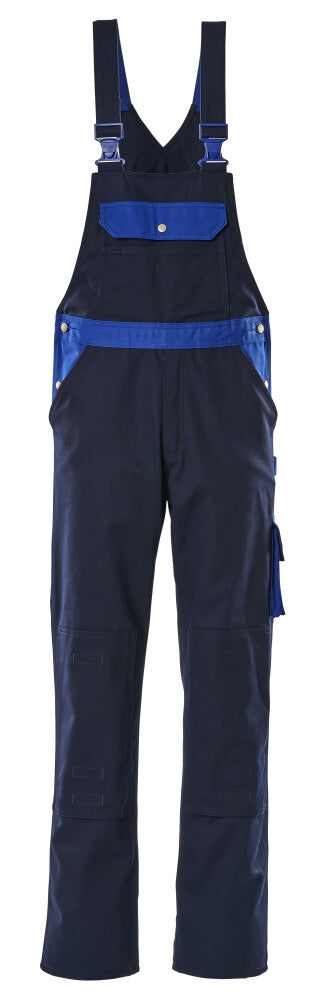 MASCOT® Monza Latzhose mit Knietaschen 00962-630 Marine/Kornblau
