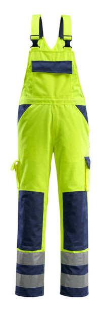 MASCOT® Barras Latzhose mit Knietaschen 07169-470 Hi-vis Gelb/Marine