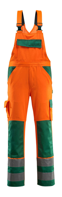 MASCOT® Barras Latzhose mit Knietaschen 07169-860 Hi-vis Orange/Grün