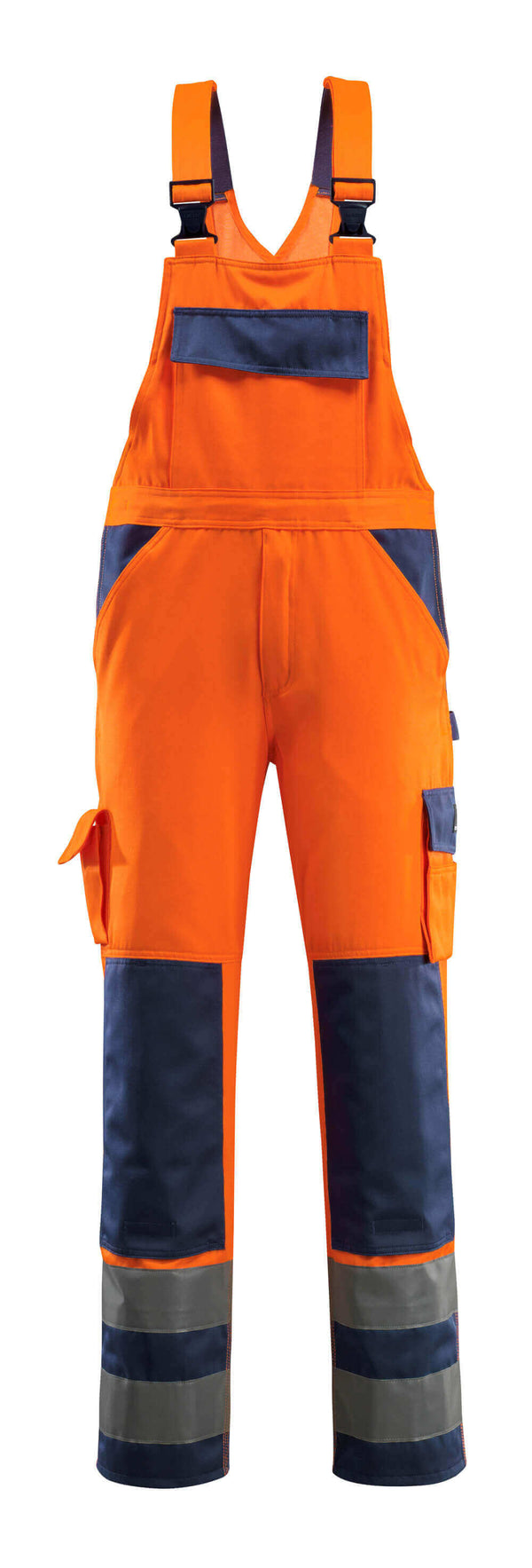 MASCOT® Barras Latzhose mit Knietaschen 07169-860 Hi-vis Orange/Marine