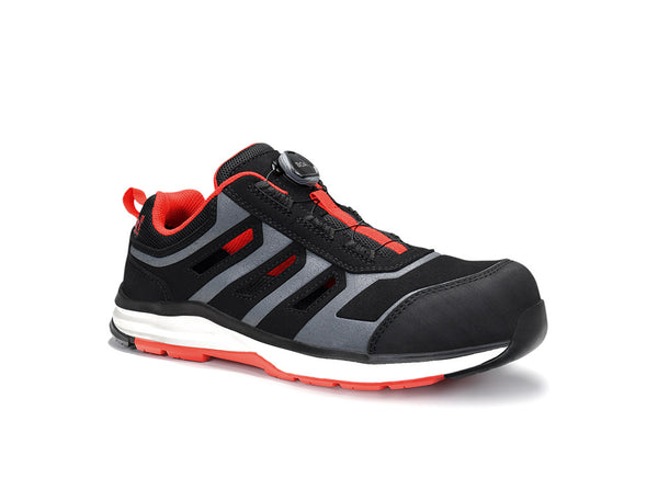 ELTEN jo_RAPID BOA® black-red Easy ESD S1PS – Sicherheitssandale