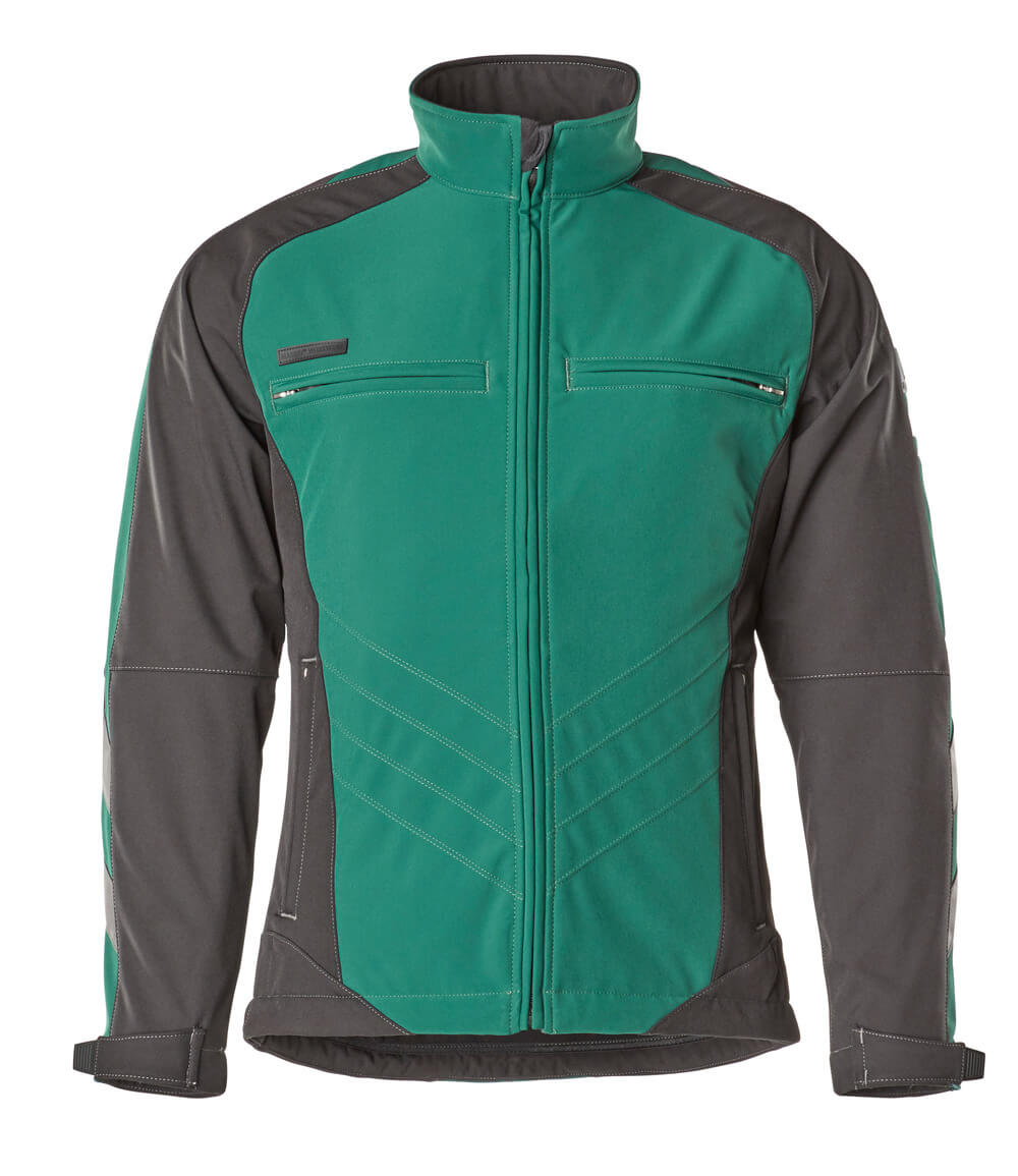 MASCOT® Dresden Softshelljacke 12002-149 Grün/Schwarz