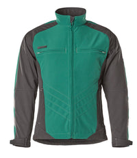 MASCOT® Dresden Softshelljacke 12002-149 Grün/Schwarz