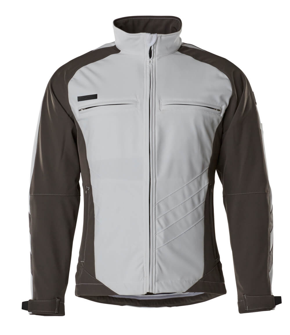 MASCOT® Dresden Softshelljacke 12002-149 Weiß/Dunkelanthrazit