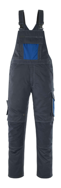 MASCOT® Leipzig Latzhose mit Knietaschen 12069-203 Schwarzblau/Kornblau