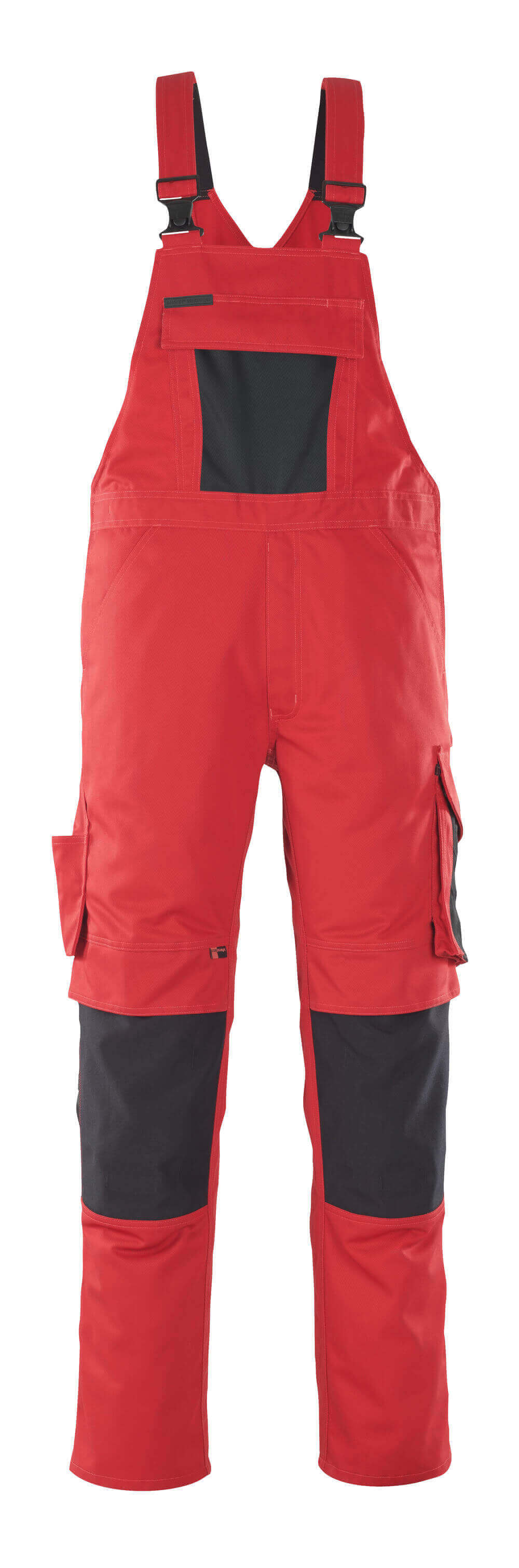 MASCOT® Leipzig Latzhose mit Knietaschen 12069-203 Rot/Schwarz