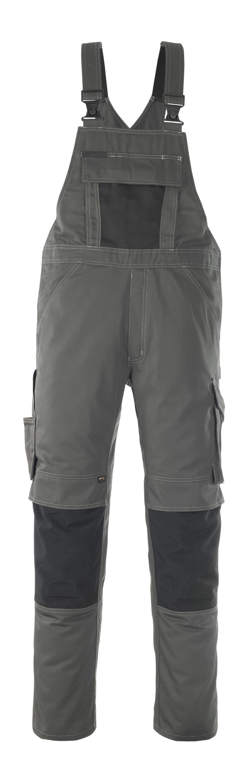MASCOT® Leipzig Latzhose mit Knietaschen 12069-203 Dunkelanthrazit/Schwarz