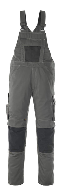 MASCOT® Leipzig Latzhose mit Knietaschen 12069-203 Dunkelanthrazit/Schwarz