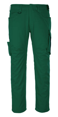 MASCOT® Dortmund Hose mit Schenkeltaschen 12079-203 Grün/Schwarz