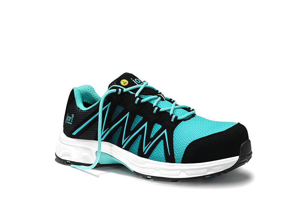 ELTEN jo_SPEEDY black-aqua Low ESD S1PS – Sicherheitshalbschuh
