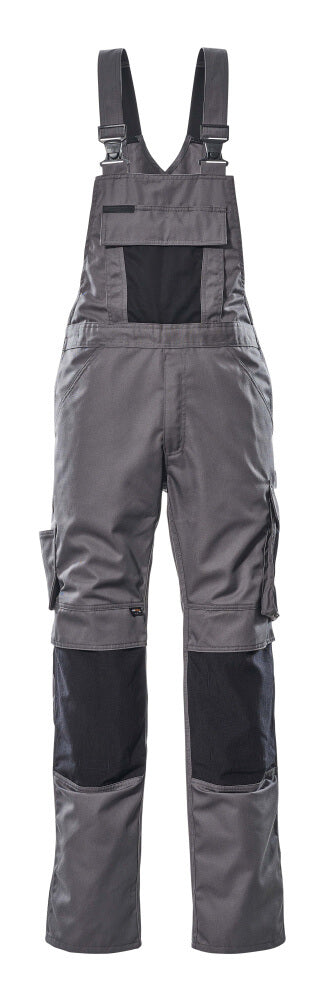 MASCOT® Augsburg Latzhose mit Knietaschen 12169-442 Anthrazit/Schwarz