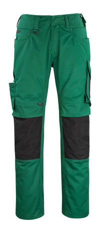 MASCOT® Erlangen Hose mit Knietaschen 12179-203 Grün/Schwarz
