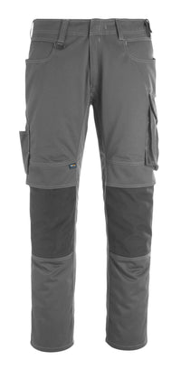 MASCOT® Erlangen Hose mit Knietaschen 12179-203 Dunkelanthrazit/Schwarz