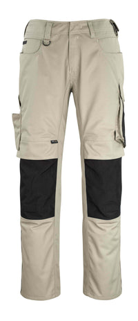 MASCOT® Erlangen Hose mit Knietaschen 12179-203 Hellkhaki/Schwarz