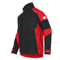 KÜBLER ACTIVIQ cotton+ Jacke 1250 3421 schwarz/mittelrot