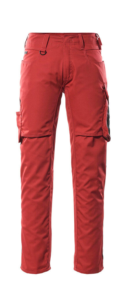 MASCOT® Oldenburg Hose mit Schenkeltaschen 12579-442 Rot/Schwarz