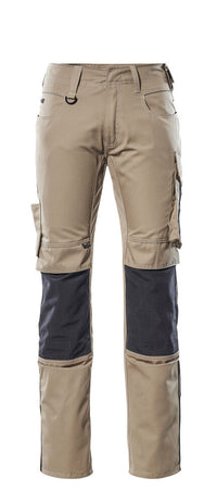 MASCOT® Mannheim Hose mit Knietaschen 12679-442 Hellkhaki/Schwarz