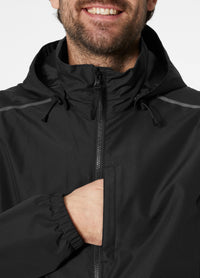 Manchester 2.0 Shell Jacket Black – Detailansicht