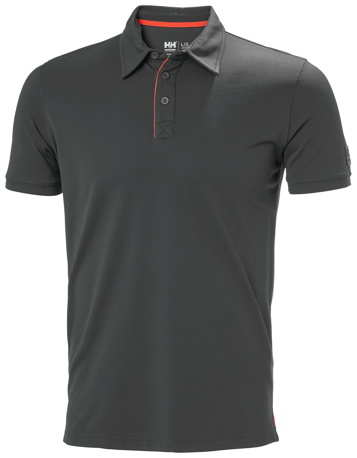 Tech Polo Ebony – Vorderansicht