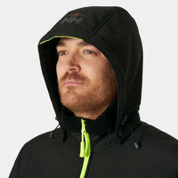 Oxford Winter Softshell Jacket Black (999) – Detailansicht